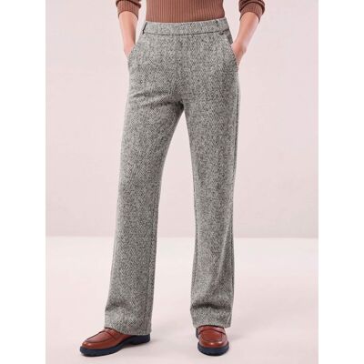Walbusch Hose aus Fischgrat Jersey, Regular Fit#normale Größen#Kurzgrößen, Farbe Grau, 50, moderne Marlene-Form edles Dessin Damen Walbusch Hose aus Fischgrat Jersey, Regular Fit#normale Größen#Kurzgrößen, Farbe Grau, 50, moderne Marlene-Form edles Dessin Damen