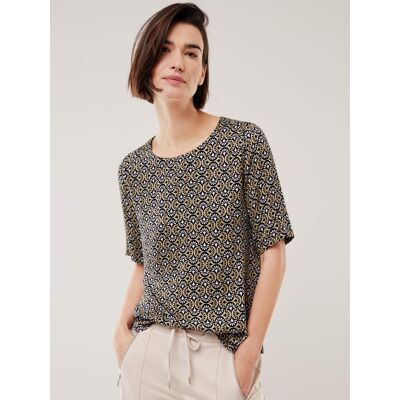 Walbusch T-Shirt-Bluse Extra Leicht, normale Größen, Farbe Blau, 36, extra leicht weichfließend Damen Walbusch T-Shirt-Bluse Extra Leicht, normale Größen, Farbe Blau, 36, extra leicht weichfließend Damen
