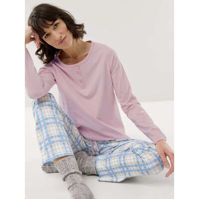Walbusch Jersey Flanell Pyjama, nicht notwendig#normale Größen, Farbe Rosa, 48, reine Baumwolle kuschelig dank Peach-Effekt Damen Walbusch Jersey Flanell Pyjama, nicht notwendig#normale Größen, Farbe Rosa, 48, reine Baumwolle kuschelig dank Peach-Effekt Damen