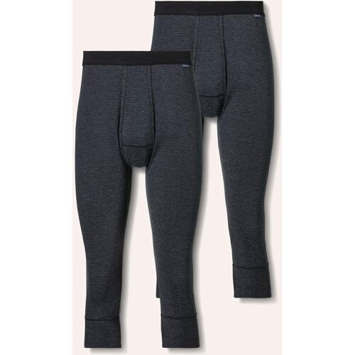 Walbusch Thermo-Kniehose 2er-Pack, , Farbe Grau, 9(3XL), feiner Baumwollmix von innen angeraut Herren