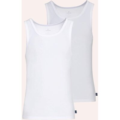 Walbusch Modal Unterhemd 2er Set, #noch offen: Größenlauf, Farbe Weiß, 6(L), softer Baumwoll-/Modal-Mix extra bequem, da elastisch Herren Walbusch Modal Unterhemd 2er Set, #noch offen: Größenlauf, Farbe Weiß, 6(L), softer Baumwoll-/Modal-Mix extra bequem, da elastisch Herren