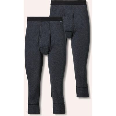 Walbusch Thermo-Kniehose 2er-Pack, , Farbe Grau, 9(3XL), feiner Baumwollmix von innen angeraut Herren Walbusch Thermo-Kniehose 2er-Pack, , Farbe Grau, 9(3XL), feiner Baumwollmix von innen angeraut Herren
