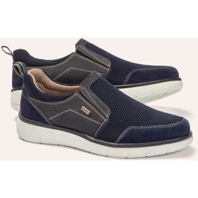 Walbusch Aquastop leicht-Slipper, , Farbe Blau, 42, wasserdichte Aquastop-Membrane angenehm leicht Herren Walbusch Aquastop leicht-Slipper, , Farbe Blau, 42, wasserdichte Aquastop-Membrane angenehm leicht Herren