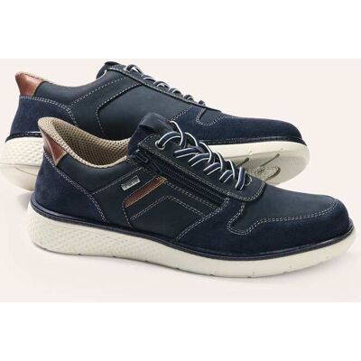 Walbusch Wasserdichter Sneaker, noch offen: Größenlauf, Farbe Blau, 45, mühelos anziehbar absolut wasserdicht Herren Walbusch Wasserdichter Sneaker, noch offen: Größenlauf, Farbe Blau, 45, mühelos anziehbar absolut wasserdicht Herren