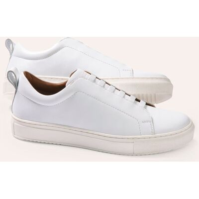 Walbusch Smart Casual Sneaker, noch offen: Größenlauf, Farbe Weiß, 46, ohne Schnüren atmungsaktives Lederfutter Herren Walbusch Smart Casual Sneaker, noch offen: Größenlauf, Farbe Weiß, 46, ohne Schnüren atmungsaktives Lederfutter Herren