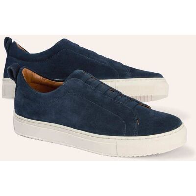 Walbusch Smart Casual Sneaker, noch offen: Größenlauf, Farbe Blau, 46, ohne Schnüren atmungsaktives Lederfutter Herren Walbusch Smart Casual Sneaker, noch offen: Größenlauf, Farbe Blau, 46, ohne Schnüren atmungsaktives Lederfutter Herren