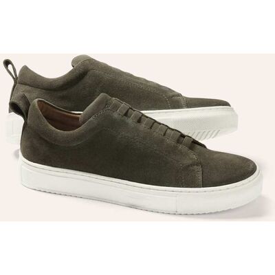 Walbusch Smart Casual Sneaker, noch offen: Größenlauf, Farbe Grün, 39, ohne Schnüren atmungsaktives Lederfutter Herren Walbusch Smart Casual Sneaker, noch offen: Größenlauf, Farbe Grün, 39, ohne Schnüren atmungsaktives Lederfutter Herren