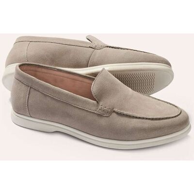 Walbusch Velours-Loafer, noch offen: Größenlauf, Farbe Beige, 39, hochwertiges Veloursleder atmungsaktives Lederfutter Herren Walbusch Velours-Loafer, noch offen: Größenlauf, Farbe Beige, 39, hochwertiges Veloursleder atmungsaktives Lederfutter Herren
