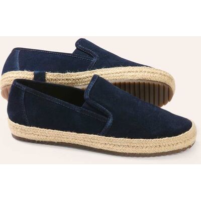 Walbusch Espadrilles, noch offen: Größenlauf, Farbe Blau, 39, hochwertiges Veloursleder 2-Komponenten-Sohle Herren Walbusch Espadrilles, noch offen: Größenlauf, Farbe Blau, 39, hochwertiges Veloursleder 2-Komponenten-Sohle Herren