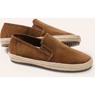 Walbusch Espadrilles, noch offen: Größenlauf, Farbe Braun, 39, hochwertiges Veloursleder 2-Komponenten-Sohle Herren Walbusch Espadrilles, noch offen: Größenlauf, Farbe Braun, 39, hochwertiges Veloursleder 2-Komponenten-Sohle Herren