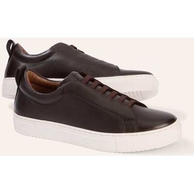 Walbusch Smart Casual Sneaker, noch offen: Größenlauf, Farbe Braun, 46, ohne Schnüren atmungsaktives Lederfutter Herren Walbusch Smart Casual Sneaker, noch offen: Größenlauf, Farbe Braun, 46, ohne Schnüren atmungsaktives Lederfutter Herren