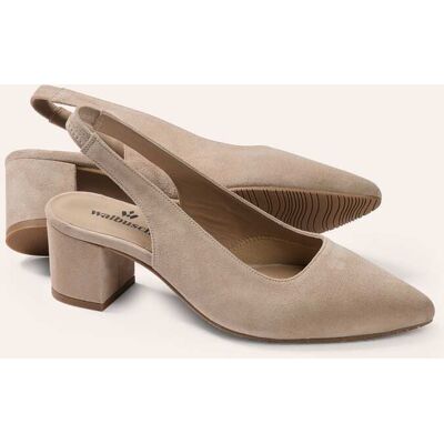 Walbusch Soft Sling Pumps, noch offen: Größenlauf, Farbe Beige, 40, Made in Spain Vorderfußbereich gepolstert Damen Walbusch Soft Sling Pumps, noch offen: Größenlauf, Farbe Beige, 40, Made in Spain Vorderfußbereich gepolstert Damen
