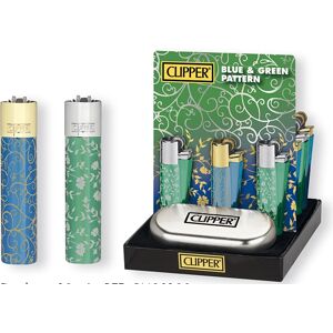 Clipper Metallblau-grünes Muster Clipper Metallblau-grünes Muster
