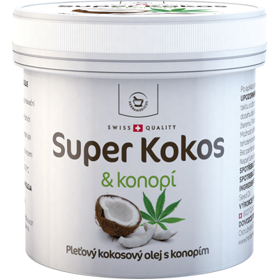 SwissMedicus Herbamedicus Kokosöl mit Hanf für die Haut, 150 ml SwissMedicus Herbamedicus Kokosöl mit Hanf für die Haut, 150 ml