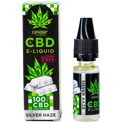 Euphoria CBD Liquid Silver Haze 10 ml, 100 mg CBD Euphoria CBD Liquid Silver Haze 10 ml, 100 mg CBD