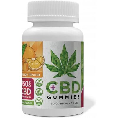 Euphoria CBD Gummies Orange 750 mg CBD, 30 Stück x 25 mg, 90 g Euphoria CBD Gummies Orange 750 mg CBD, 30 Stück x 25 mg, 90 g
