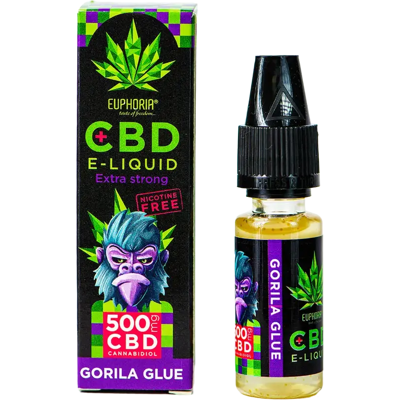 Euphoria CBD Flüssigkeit Gorila Glue 10 ml, 500 mg CBD Euphoria CBD Flüssigkeit Gorila Glue 10 ml, 500 mg CBD