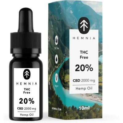 Hemnia CBD-Öl - 2000 mg, 10 ml, THC-frei Hemnia CBD-Öl - 2000 mg, 10 ml, THC-frei