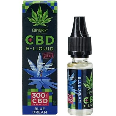 Euphoria CBD Flüssigkeit Blue Dream 10 ml, 300 mg Euphoria CBD Flüssigkeit Blue Dream 10 ml, 300 mg