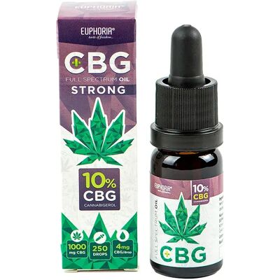Euphoria CBG:CBD Hanföl 10 %, 10 ml, 1000:200 mg Euphoria CBG:CBD Hanföl 10 %, 10 ml, 1000:200 mg