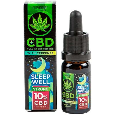 Euphoria CBD Öl - 10% mit Terpenen - Gut schlafen Euphoria CBD Öl - 10% mit Terpenen - Gut schlafen