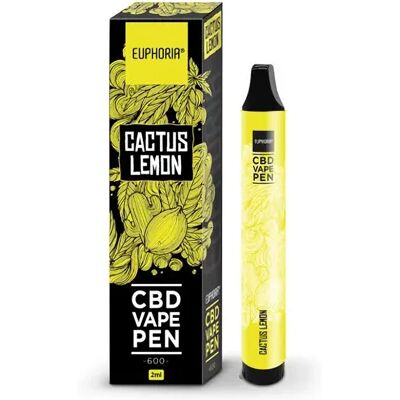 Euphoria CBD Vape Pen - Kaktus Zitronen - 2ml Euphoria CBD Vape Pen - Kaktus Zitronen - 2ml