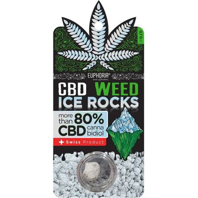 Euphoria 80% CBD Ice Rock, 0,7 Gramm Euphoria 80% CBD Ice Rock, 0,7 Gramm