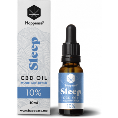 Happease Schlaf-CBD-Öl Mountain River, 10 % CBD, 1000 mg, 10 ml Happease Schlaf-CBD-Öl Mountain River, 10 % CBD, 1000 mg, 10 ml