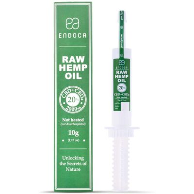 Endoca RAW Hanföl-Extrakt 2000 mg CBD + CBDa (20%), 10 g Spritze Endoca RAW Hanföl-Extrakt 2000 mg CBD + CBDa (20%), 10 g Spritze