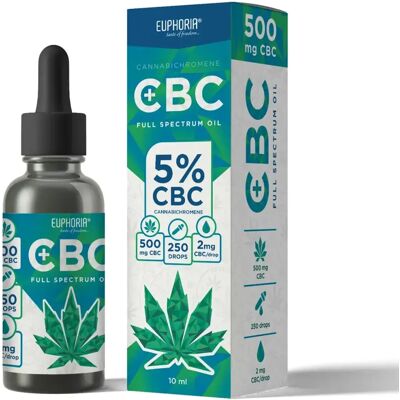 Euphoria CBC-Öl 5%, 500 mg, 10 ml Euphoria CBC-Öl 5%, 500 mg, 10 ml