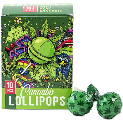Euphoria Cannabis-Lutscher in der Schachtel, Cannabisgeschmack (10 x 12 g) Euphoria Cannabis-Lutscher in der Schachtel, Cannabisgeschmack (10 x 12 g)