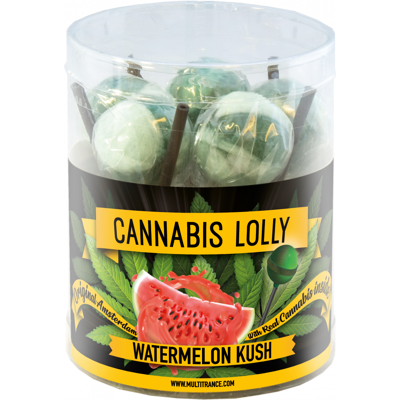Multitrance Wassermelone Cannabis Lollies - Geschenkbox Multitrance Wassermelone Cannabis Lollies - Geschenkbox