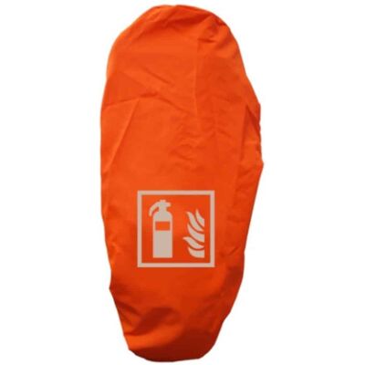 Abtec Schutzhauben für 9+12 kg/l Feuerlöscher in LEUCHTORANGE mit Symbol F 001 Abtec Schutzhauben für 9+12 kg/l Feuerlöscher in LEUCHTORANGE mit Symbol F 001