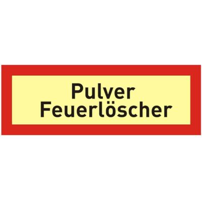 Abtec Brandschutzschild ( Zusatz ) mit Text -Pulver Feuerlöscher- Abtec Brandschutzschild ( Zusatz ) mit Text -Pulver Feuerlöscher-