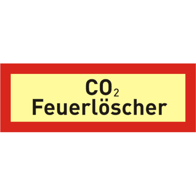 Abtec Brandschutzschild ( Zusatz ) mit Text CO2 - Feuerlöscher Abtec Brandschutzschild ( Zusatz ) mit Text CO2 - Feuerlöscher