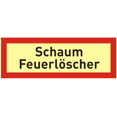 Abtec Brandschutzschild ( Zusatz ) mit Text - Schaum Feuerlöscher Abtec Brandschutzschild ( Zusatz ) mit Text - Schaum Feuerlöscher