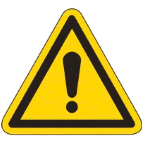 Abtec Warnschild als Symbol Warnung vor einer Gafahrenstelle nach ISO 7010