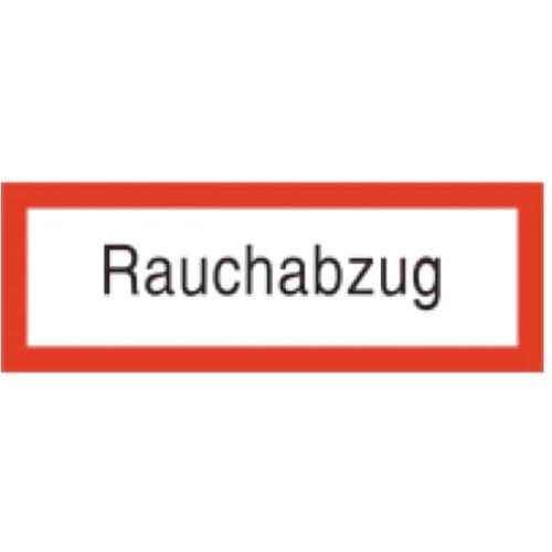 Abtec Brandschutzschild als Text Rauchabzug (297 x 105 mm)