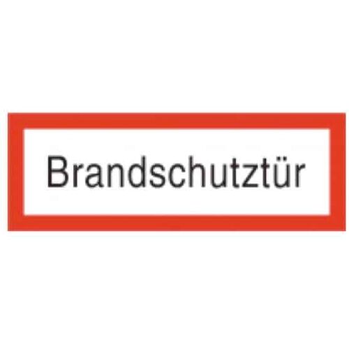 Abtec Brandschutzschild als Text Brandschutztür (297 x 105 mm)