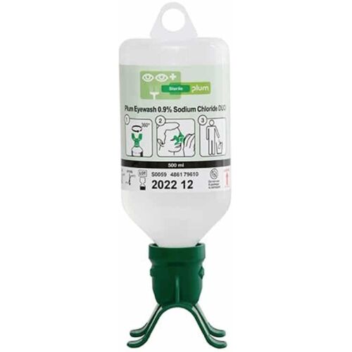 Plum - Augenspülflasche DUO mit 500 ml Augenspüllösung