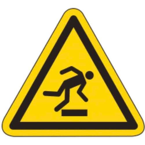 Abtec Warnschild als Symbol Warnung vor Stolpergefahr nach ISO 7010