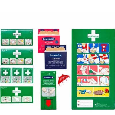 Cederroth -Erste-Hilfe-Nachfüllpack - Verbände, Antiseptikum - Erste-Hilfe-Set Cederroth -Erste-Hilfe-Nachfüllpack - Verbände, Antiseptikum - Erste-Hilfe-Set