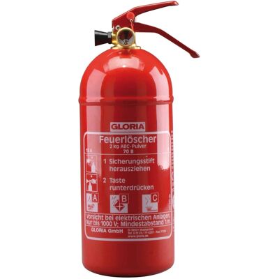 Gloria - PD 2 GAM - 2kg - Pulver-Dauerdruck-Feuerlöscher Gloria - PD 2 GAM - 2kg - Pulver-Dauerdruck-Feuerlöscher