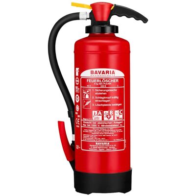 Bavaria - Magnum P 6 - 6kg - Pulver-Auflade-Feuerlöscher Bavaria - Magnum P 6 - 6kg - Pulver-Auflade-Feuerlöscher