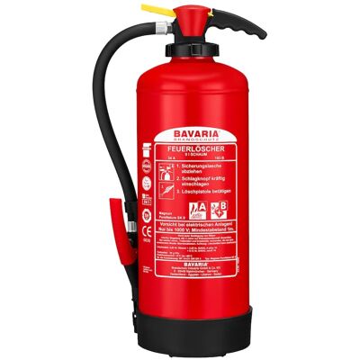Bavaria - Magnum PureNature SK 9 - 9l - Schaum-Aufladefeuerlöscher mit Kartusche - fluorfrei Bavaria - Magnum PureNature SK 9 - 9l - Schaum-Aufladefeuerlöscher mit Kartusche - fluorfrei