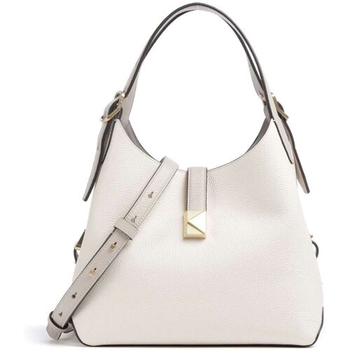 Kate Spade New York Deco Beuteltasche aus Leder, weiß