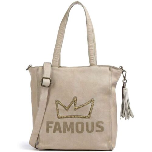 Taschendieb Wien Beethovenplatz 3 Beuteltasche aus Leder, beige