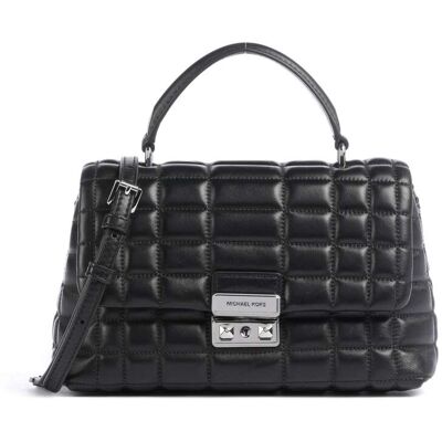 Michael Kors Tribeca Medium Handtasche aus Leder, schwarz Michael Kors Tribeca Medium Handtasche aus Leder, schwarz