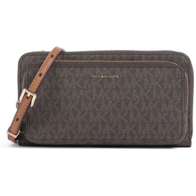 Michael Kors Jet Set Large Continental Umhängetasche, braun Michael Kors Jet Set Large Continental Umhängetasche, braun