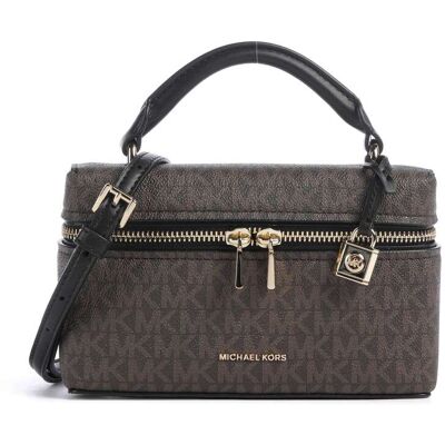 Michael Kors Jana XS Umhängetasche aus Leder, braun Michael Kors Jana XS Umhängetasche aus Leder, braun